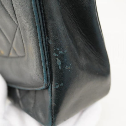 Chanel Shoulder Bag Matelasse Lambskin Black Gold Hardware Women