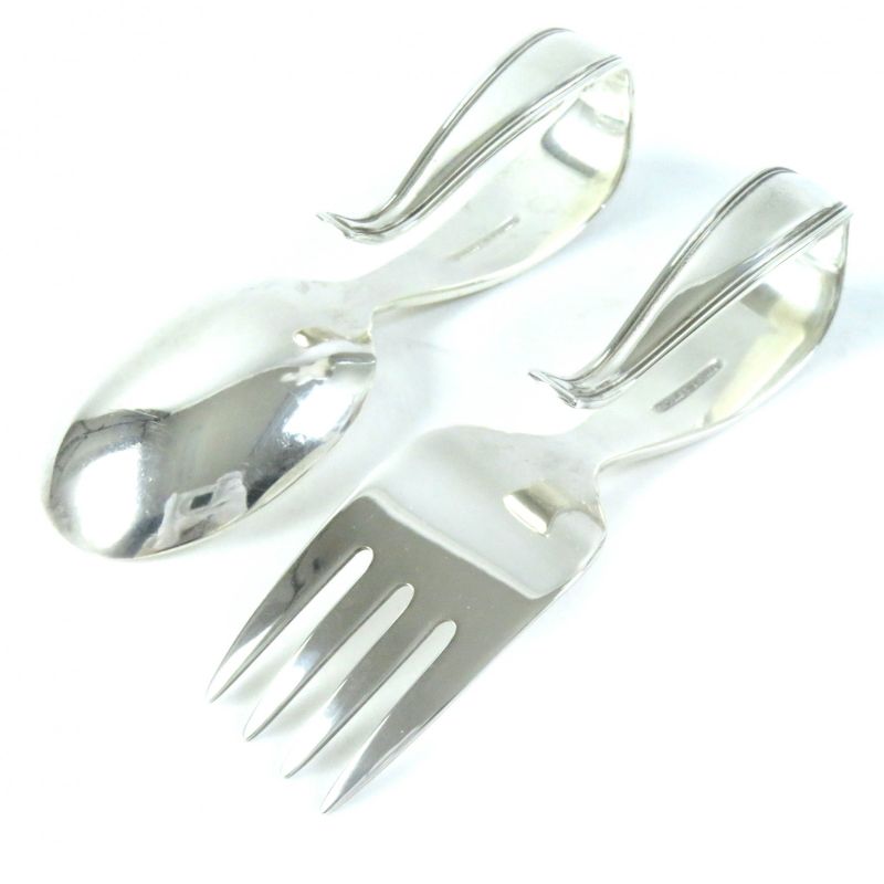- Tiffany & Co Tiffany & Co Sv925 Loop Baby Spoon Fork Set Of 2 Star Ring