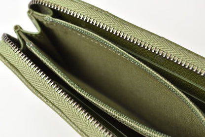 Chanel Wallet Medium Wallet Quilted Matelasse Caviar Skin Moss Green 230928-ch