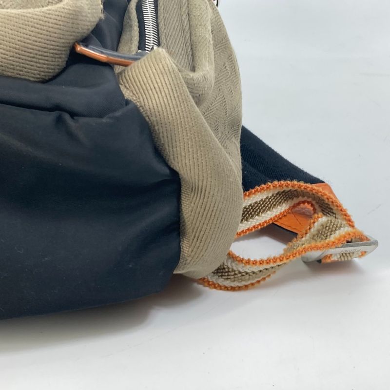 Fendi Backpack Sac Zucca Multi 7vz048 Nylon/canvas Black