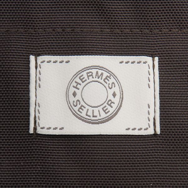 Hermes 2-Way Bag Sac de Pansage Groom Cotton Polyurethane Polyamide Rouge Ash