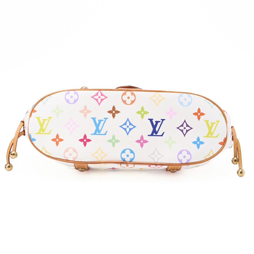 Louis Vuitton Monogram Monogram Multicolor Theda PM Handbag White Multicolor
