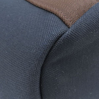 Hermes 2way Bag Sac de Pansage Groom Toile Chevron Navy and Orange Silver