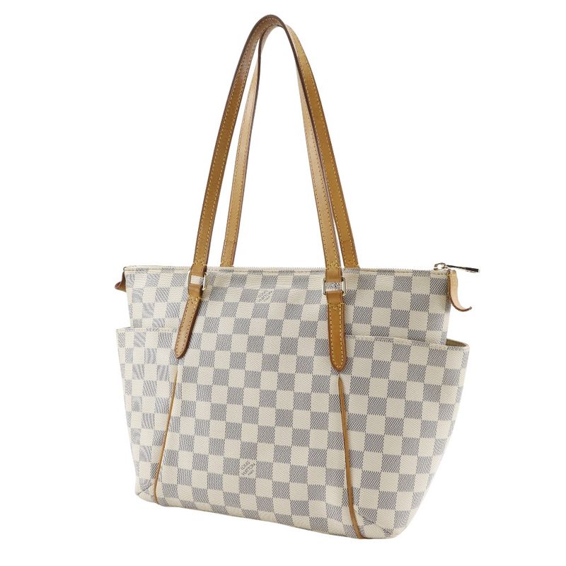 Louis Vuitton Totally PM N41280 Damier Azure Canvas White Tj4154 Ladies Tote Bag