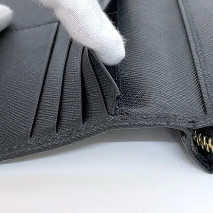 Prada Round Zipper Long Wallet Black NERO 2m1411 Wallet