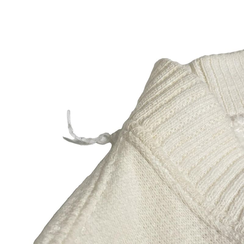 Chanel Trainers Size XL Women's 26412 White And Black Long Sleeves / Logo Print