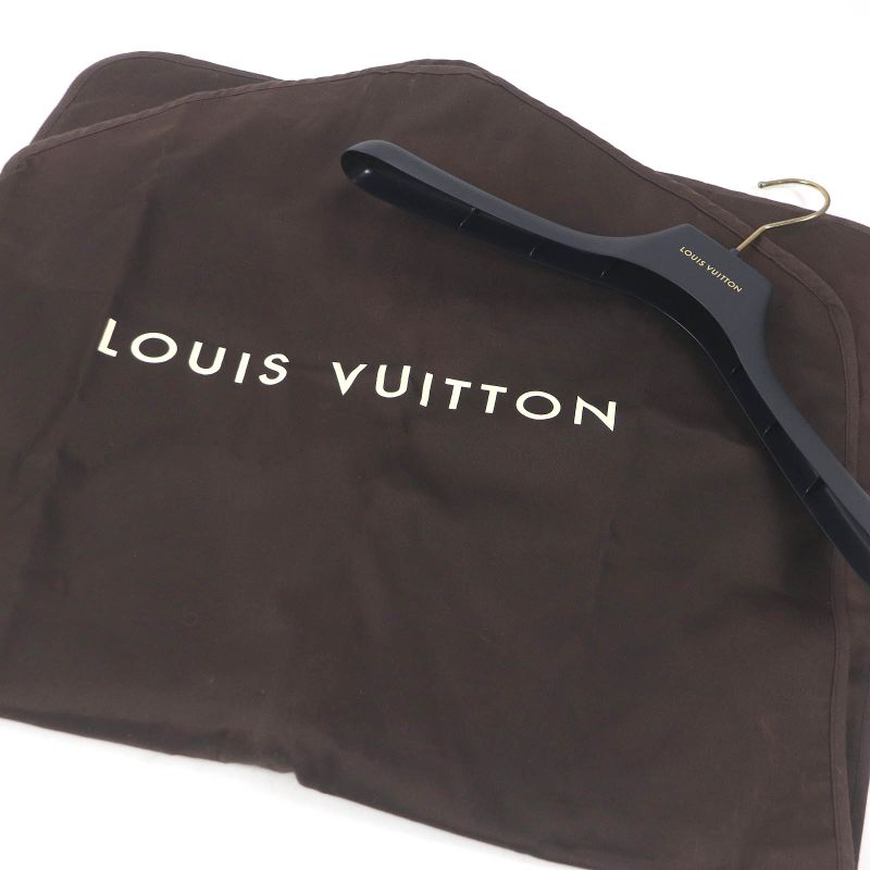 Louis Vuitton 21SS Wool Cotton Monogram Jersey Single Tailored Jacket Navy 46