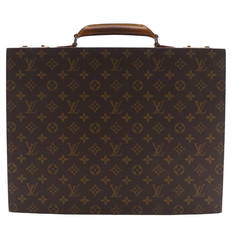 Louis Vuitton Crusher Hard Case Attache Case Monogram Canvas Brown Unisex Trunk