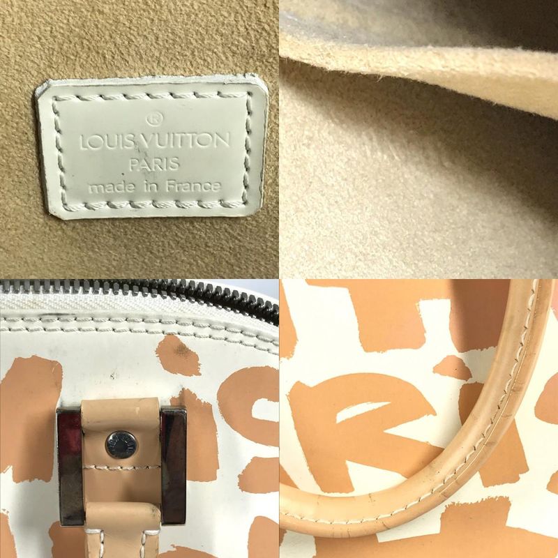 Louis Vuitton Handbag Alma MM M92180 Leather Beige