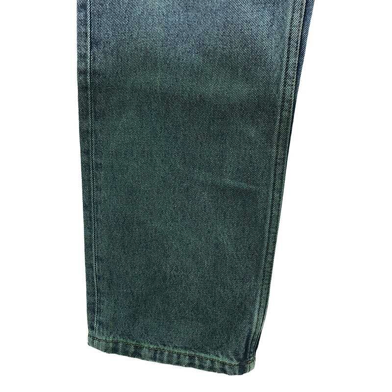 Loewe × Paula's Ibiza Paula's Ibiza Damaged Leather Patch Gradation Denim Pants