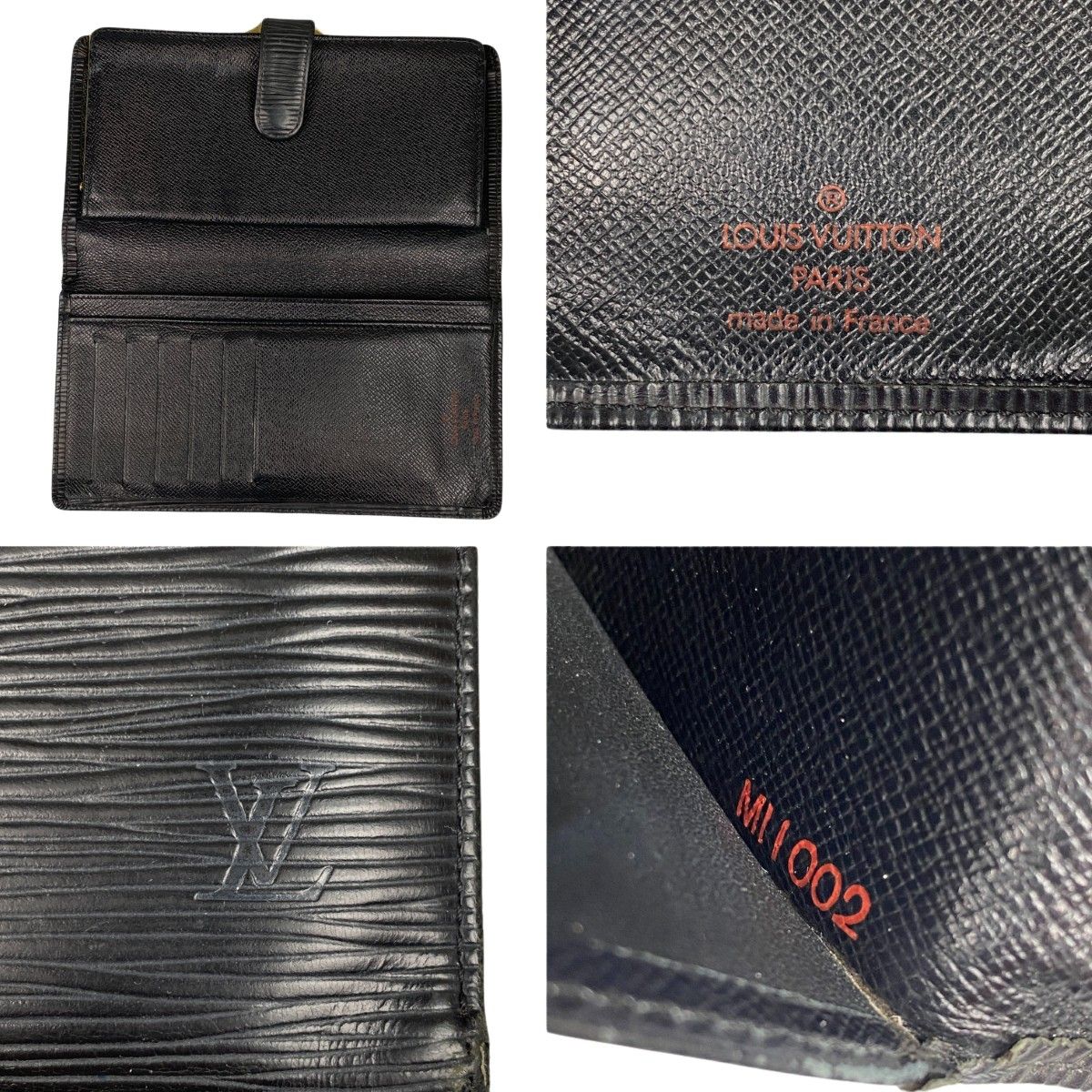 Louis Vuitton Epi Continental Viennois Long Wallet M63252 Noir