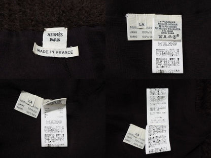 Hermes Martin Margiela Era Fur Jacket Brown Mohair Nylon — view 5