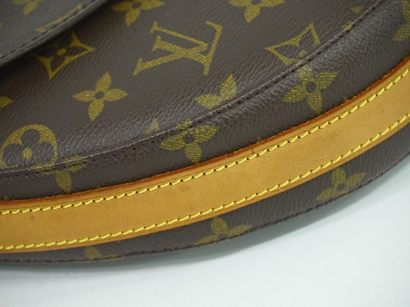 Authentic Louis Vuitton LV Chien Ti GM Monogram Shoulder Bag Pochette Brown