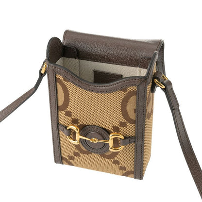 Gucci Shoulder Bag Jumbo GG Canvas Beige