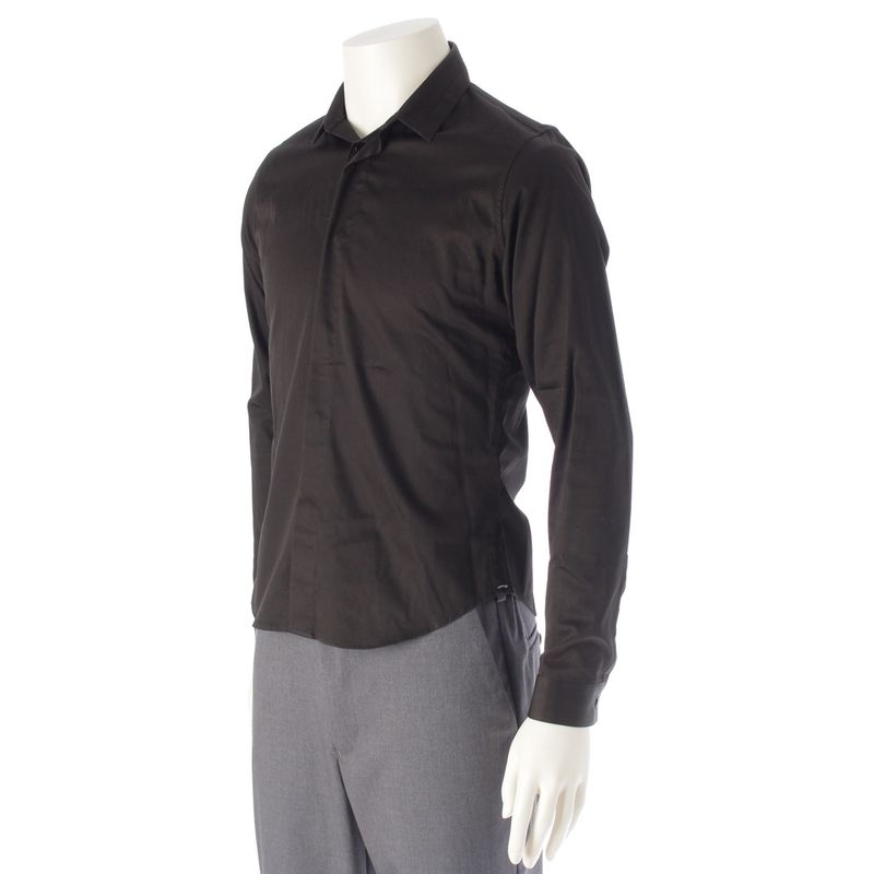 Dior Homme Cotton Ribbed Wing Long Sleeve Shirt Top Black