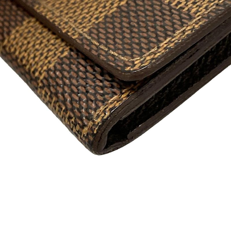 Louis Vuitton Damier Enveloppe Carte De Visite N62920 Ebène Card Case