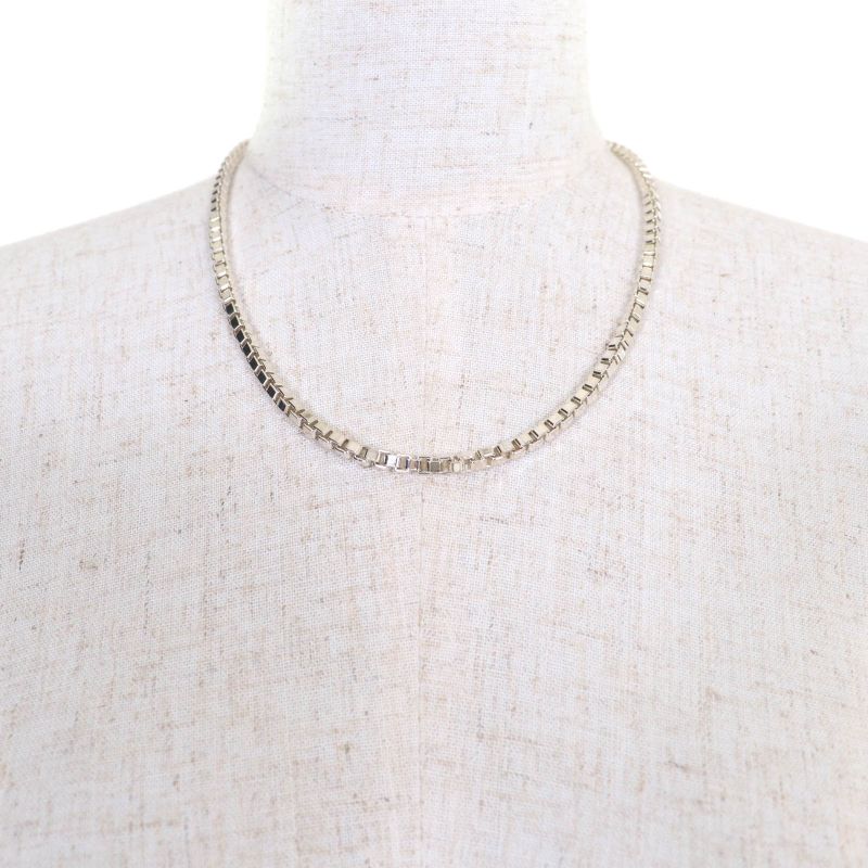 Tiffany & Co Venetian Necklace 925 Silver With Box And Storage Bag