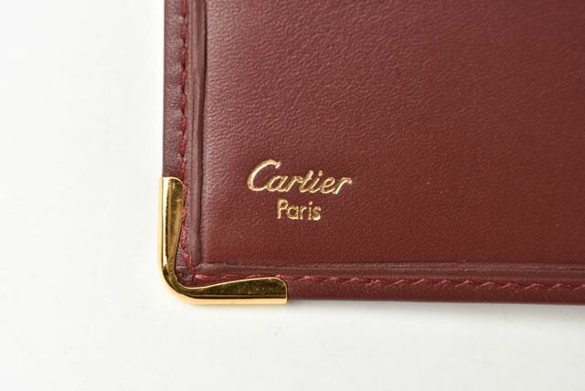 Cartier Wallets Men's Cartier Long Wallet Leather Must De Cartier Bordeaux
