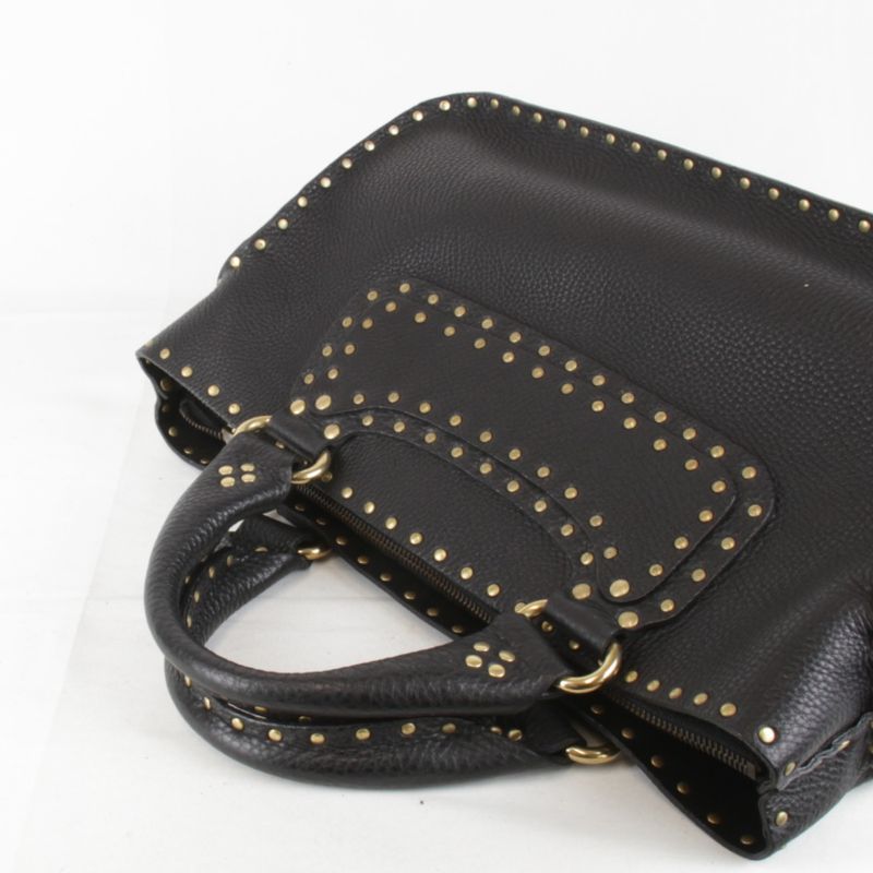 Celine Studded Boogie Bag Handbag Leather Ladies