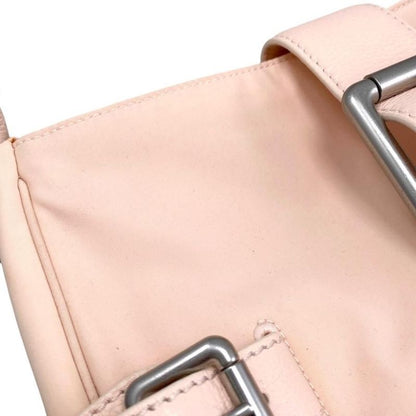 Bottega Veneta Handbag One Shoulder Bag Flap Buckle 691409 Pink Silver Hardware