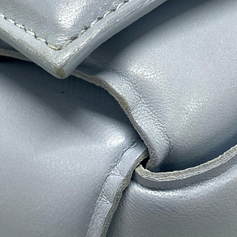 Bottega Veneta Shoulder Bag Padded Cassette Light Blue Lambskin