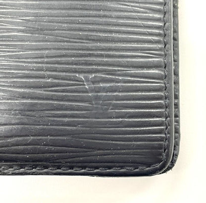 Louis Vuitton Epi Portobier 6 Cartes Cles Di Bifold Wallet M63312 Black Made In
