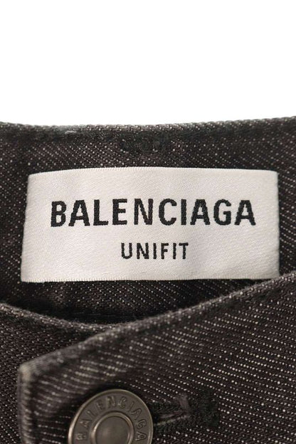 Balenciaga 697834 Txe06 Destroyed Denim Pants Men's XS
