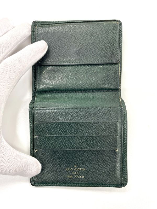 Louis Vuitton Taiga Porte Vieux 3 Cartes Cles Di Compact Wallet Fold Wallet