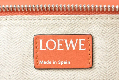 Loewe Clutch Bag Second Bag Unisex Loewe Clutch Pouch Lamb Leather Anagram Coral