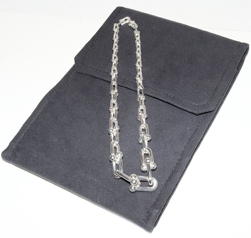 Tiffany & Co Chain Necklace SV Hardware Graduated Link Necklace