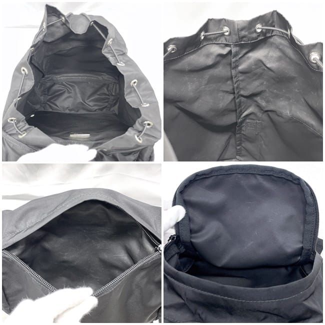 Prada Backpack Black NERO Tessuto V135 Excellent Condition Nylon