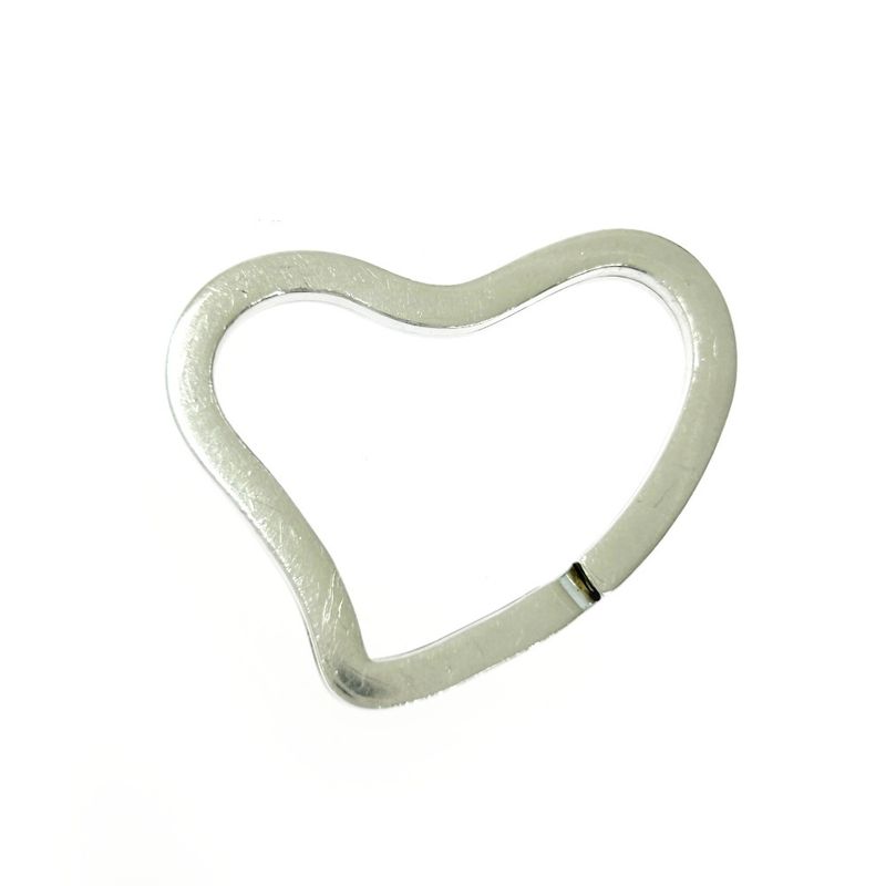 Tiffany & Co Tiffany & Co Silver Open Heart Key Ring 8.6g 925 Engraved 412106