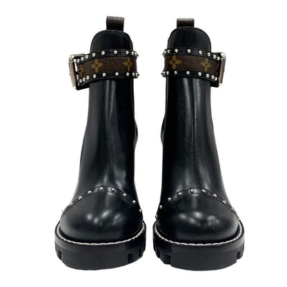 Louis Vuitton Star Trail Short Boots Ankle Boots Side Gore Studded Belt