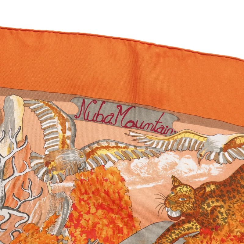 Hermes Nuba Mountain Nuba Mountain Carré 90 Scarf Silk Twill Square French