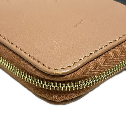 Celine Long Wallet - Brown And Black Round Zipper Leather