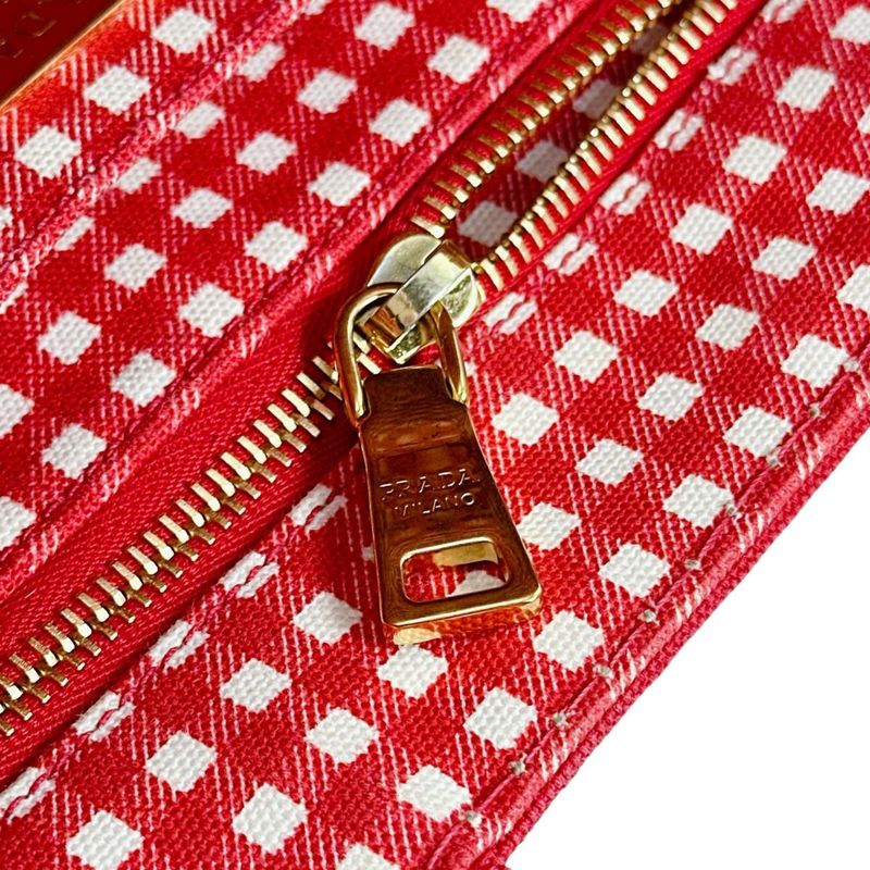 Prada Bn2439 Mini 2-way Canapa Tote Bag Prada Red