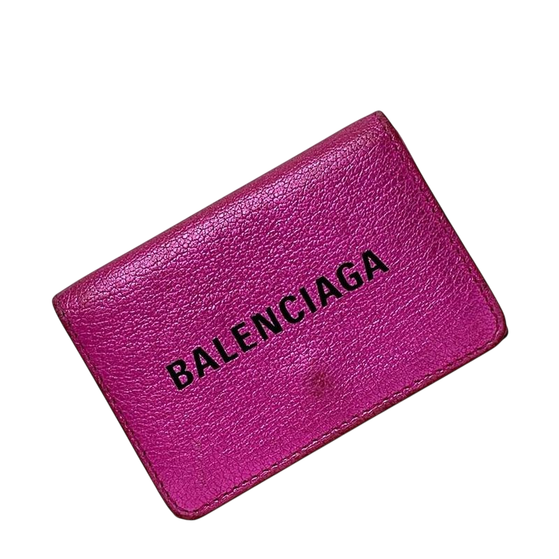 Balenciaga Trifold Wallet Mini Wallet Pink Everyday 551921