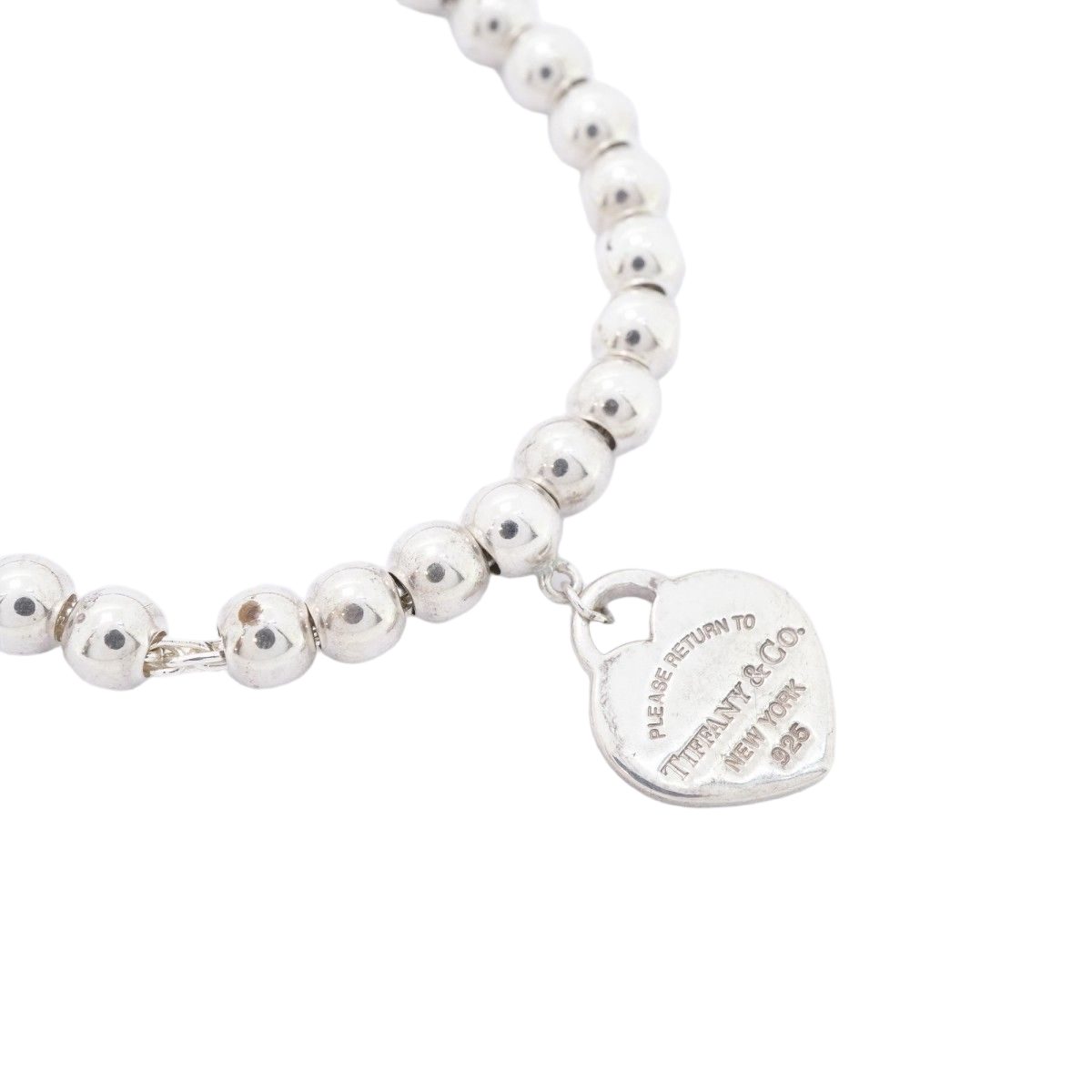 Tiffany & Co Bracelet Return to Heart Ball Chain 925 Sterling Silver Blue — view 2