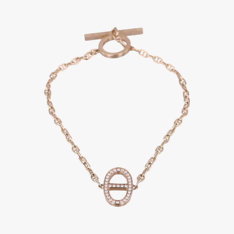 Hermes Chaine d'Ancre Contour Gold Necklace