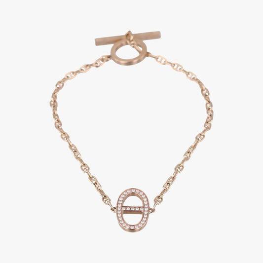 Hermes Chaine d'Ancre Contour Gold Necklace