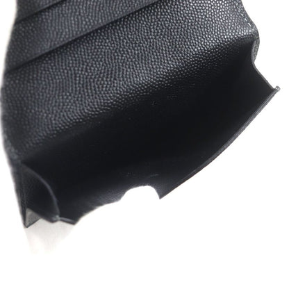 Cartier Santos Leather Logo Plate Fold Business Card Holder Pass Case Card