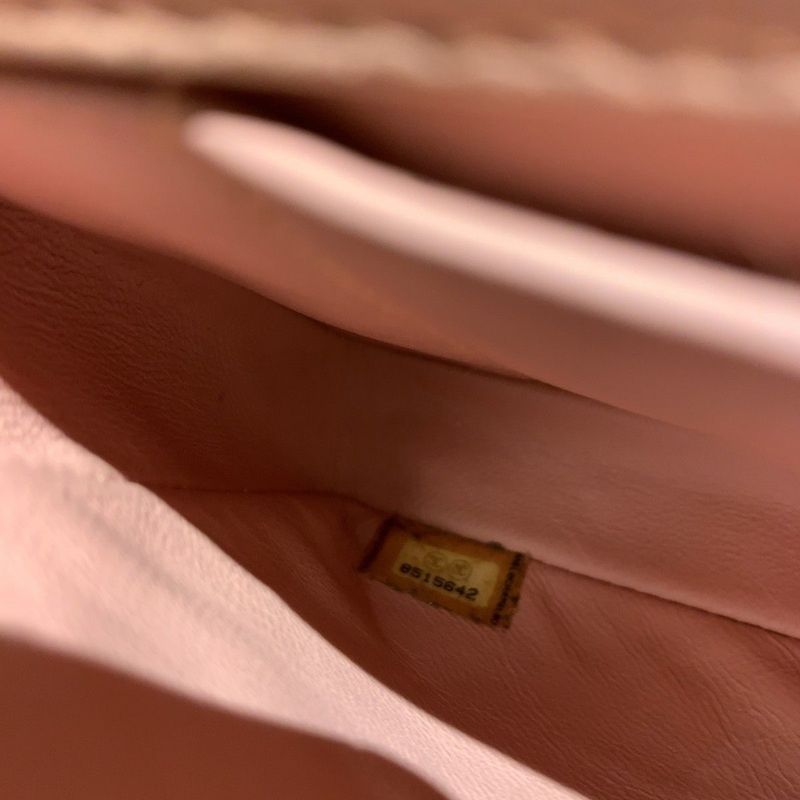 ◎ Authentic Chanel Chocolate Bar Matelasse Shoulder Bag Pink Lambskin Gold