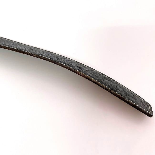 Hermes H Belt F21059 Black Brown Constance