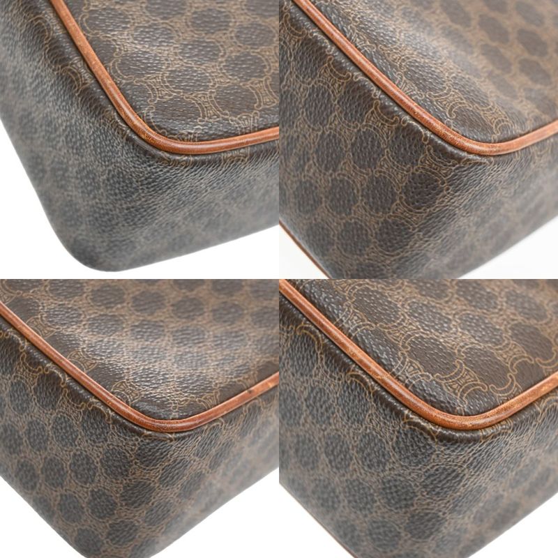 Celine Carriage Motif Shoulder Bag Macadam PVC Leather 31ka940