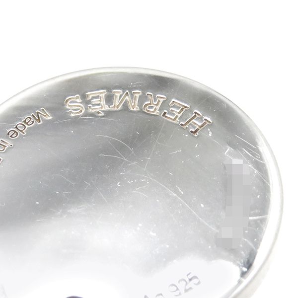 Hermes Bracelet Ex Libris PM Silver 925 18k Pink Gold Silver X Pink Gold Sh