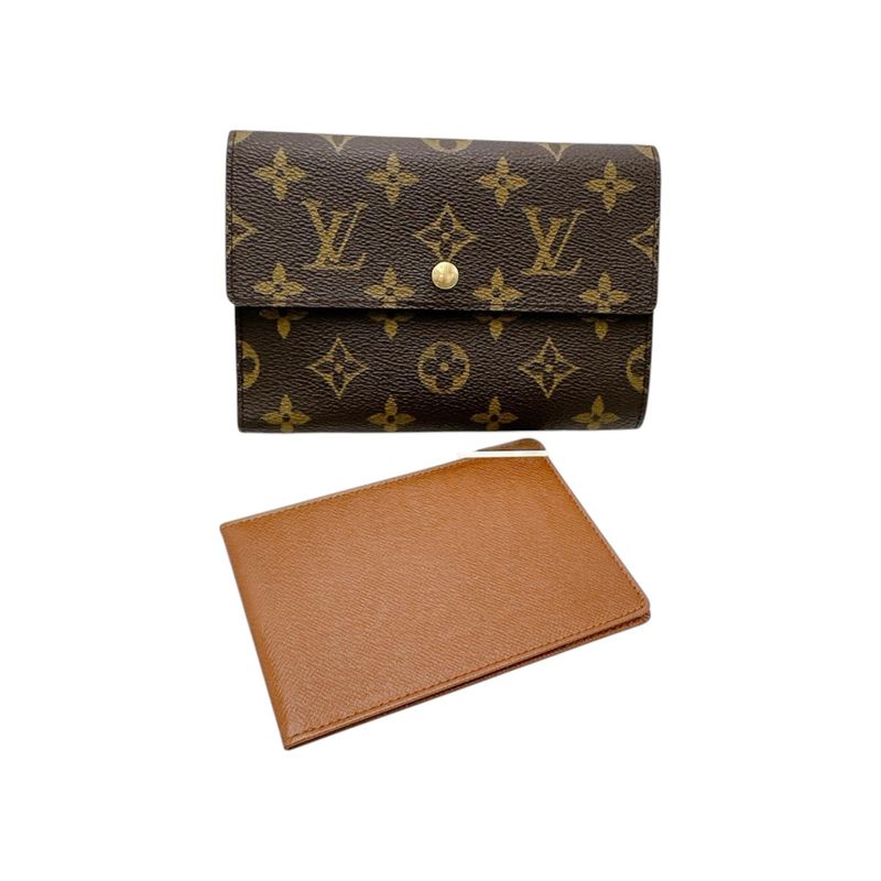 Louis Vuitton M61202 Monogram Trifold Wallet Porte Trousseau Etui Trifold