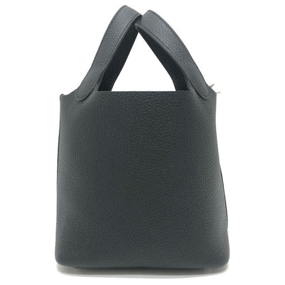 Hermes Handbag Picotin Lock PM Picotin PM Taurillon Clemence Svhardware Black