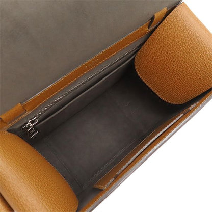 Louis Vuitton 2way Bag Samara Reporter Samara Leather Brown Silver Hardware