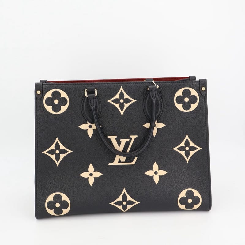 Louis Vuitton M45495 Empreinte On-the-go MM Black Beige 2WAY Bag