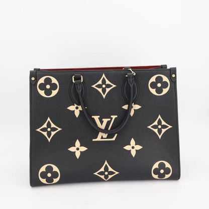 Louis Vuitton M45495 Empreinte On-the-go MM Black Beige 2WAY Bag